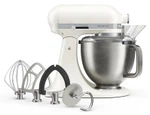 KitchenAid 4,7 L 5KSM50 Artisan Plus Küchenmaschine Beginnerset mit Gemüseschneider-Porcelain White