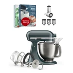 KitchenAid 4,7 L 5KSM50 Artisan Plus Küchenmaschine Beginnerset mit Gemüseschneider-Juniper (Wacholder)