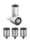 KitchenAid 4,7 L 5KSM50 Artisan Plus Küchenmaschine Beginnerset mit Gemüseschneider-Oat (Hafer)