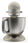 KitchenAid 4,7 L 5KSM50 Artisan Plus Küchenmaschine Meatlover mit Metallfleischwolf + Spritzgebäckvorsatz-Oat (Hafer)