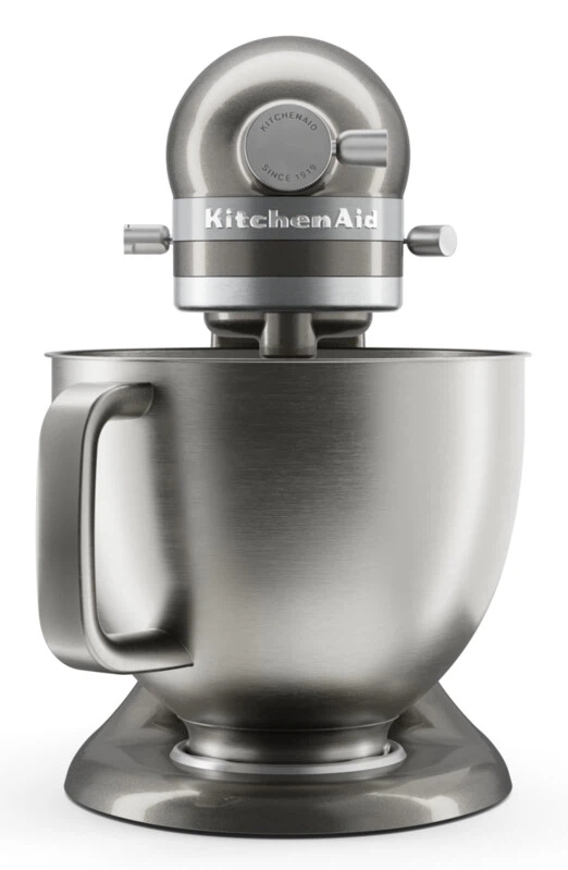 KitchenAid 4,7 L 5KSM50 Artisan Plus Küchenmaschine Pastalover mit 3-in-1 Nudelvorsatz-Medaillon Silber