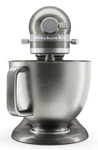 KitchenAid 4,7 L 5KSM50 Artisan Plus Küchenmaschine Pastalover mit 3-in-1 Nudelvorsatz-Medaillon Silber