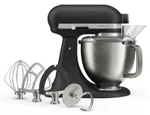 KitchenAid 4,7 L 5KSM50 Artisan Plus Küchenmaschine Pastalover mit 3-in-1 Nudelvorsatz-Gusseisen Schwarz