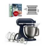 KitchenAid 4,7 L 5KSM50 Artisan Plus Küchenmaschine Pastalover mit 3-in-1 Nudelvorsatz-Wild Blueberry (Wilde Blaubeere)