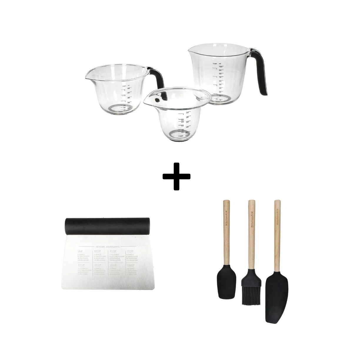 KitchenAid Zubehör Bundle - Bambusset + Messbecher + Teigkarte-Default Title