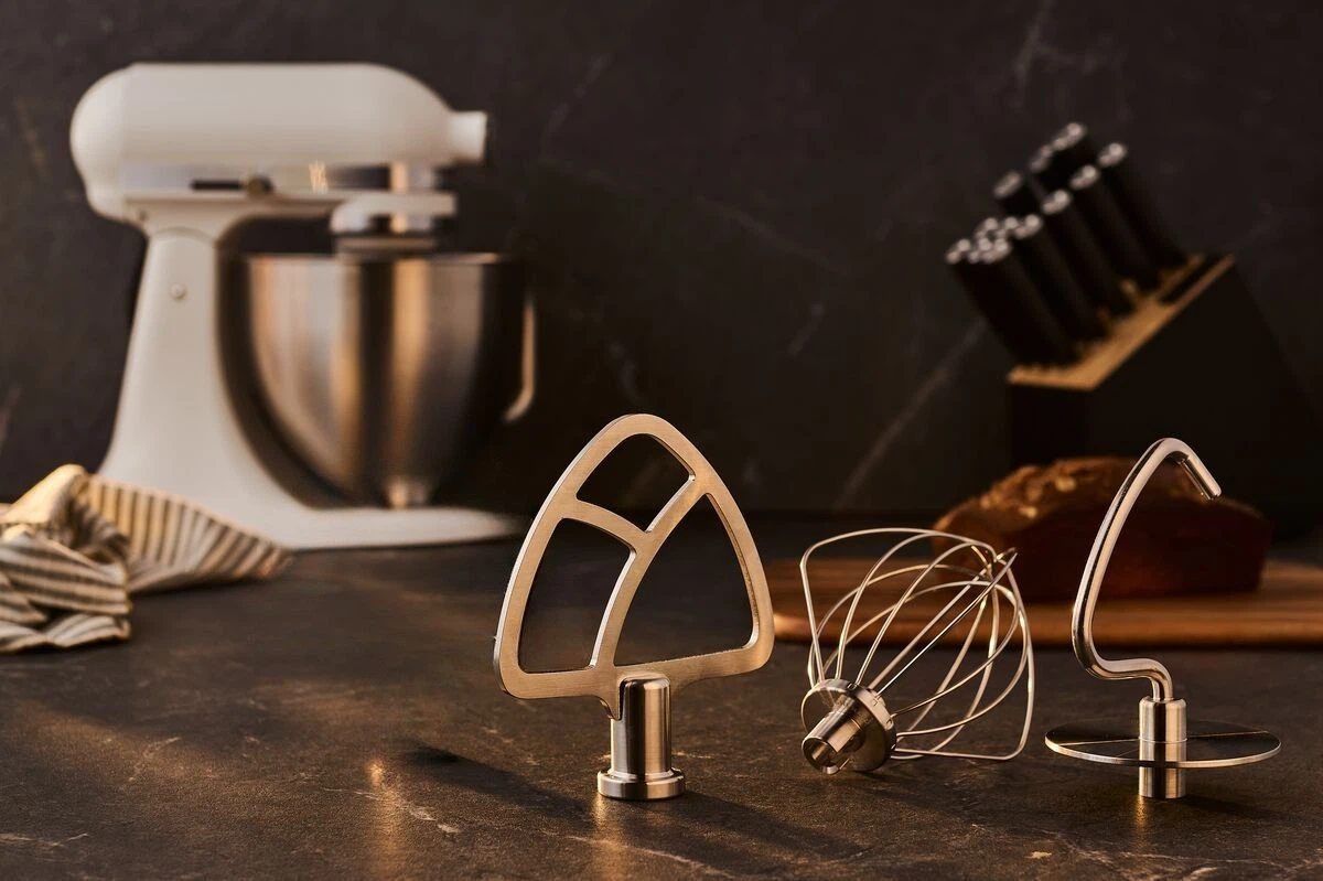 KitchenAid Edelstahlwerkzeuge 3er Set für Küchenmaschinen mit kippbarem Motorkopf 5KSMTH3PSS-Default Title