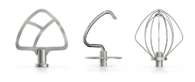 KitchenAid Edelstahlwerkzeuge 3er Set für Küchenmaschinen mit kippbarem Motorkopf 5KSMTH3PSS-Default Title