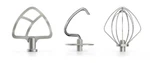 KitchenAid Edelstahlwerkzeuge 3er Set für Küchenmaschinen mit kippbarem Motorkopf 5KSMTH3PSS-Default Title