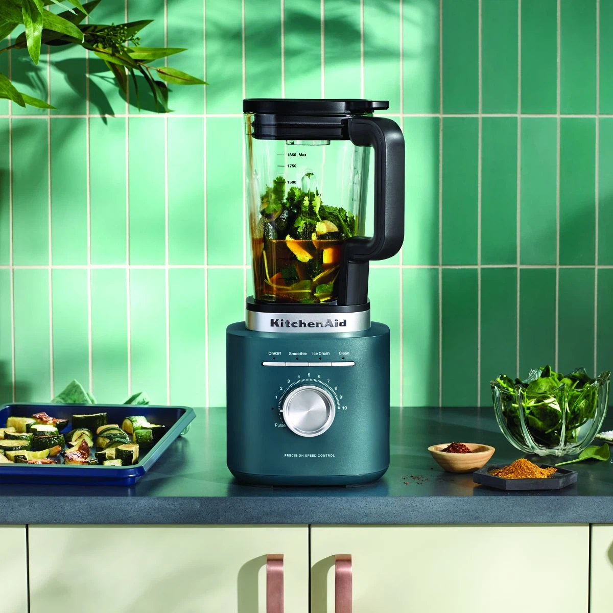 KitchenAid Pure Power Standmixer 1,85 L mit Glasbehälter-Agave