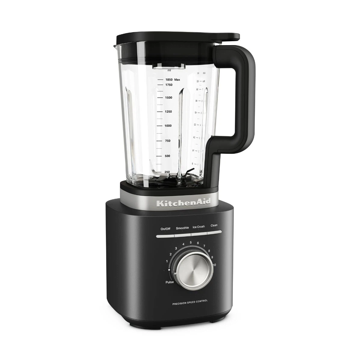 KitchenAid Pure Power Standmixer 1,85 L mit Glasbehälter-Matt Schwarz