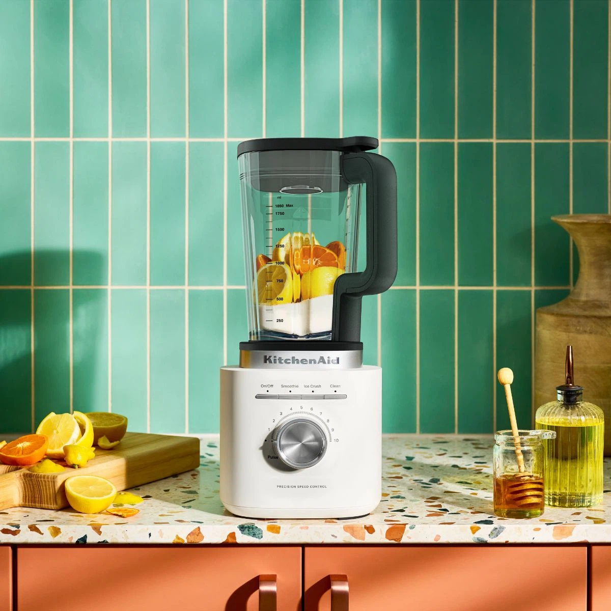 KitchenAid Pure Power Standmixer 1,85 L mit Glasbehälter-Porcelain White