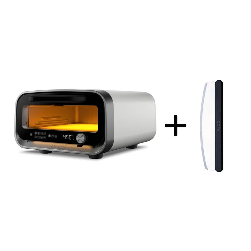 Ooni Volt 2 elektrischer Pizzaofen + GRATIS Wiegemesser-Polarweiß