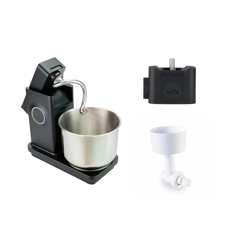 WILFA Küchenmaschine PROBAKER TIMER NXT schwarz + Tool Adapter + Getreidemühlenvorsatz-Default Title