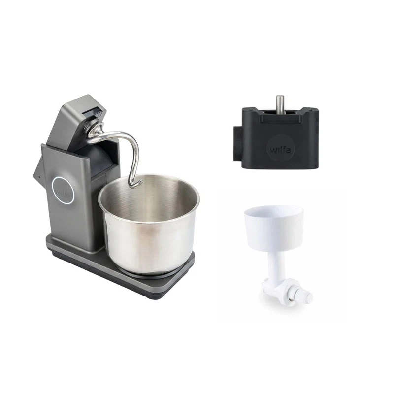 WILFA Küchenmaschine PROBAKER TIMER NXT grau + Tool Adapter + Getreidemühlenvorsatz-Default Title