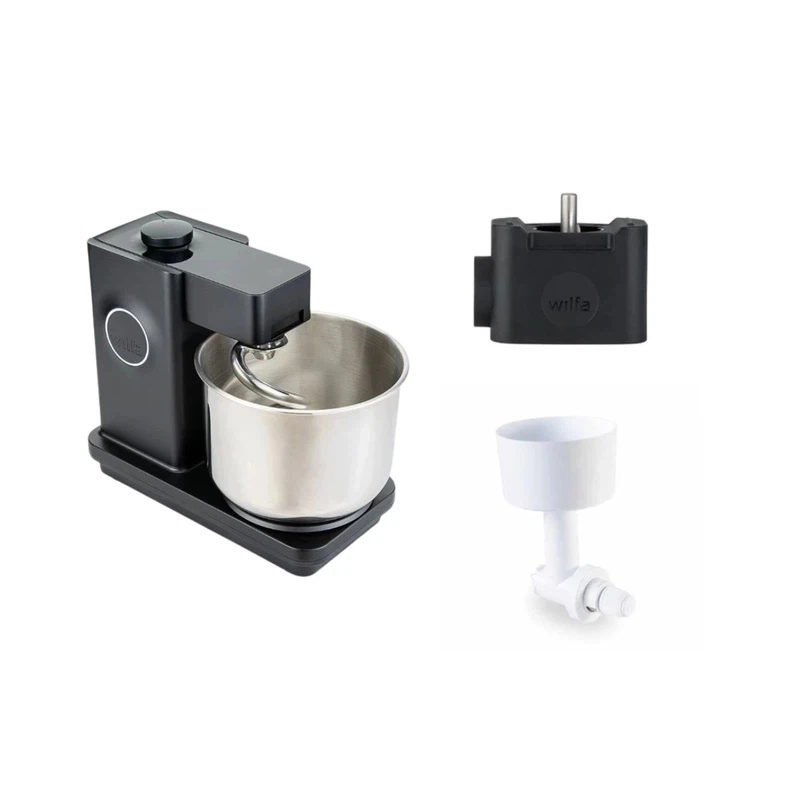 WILFA Küchenmaschine PROBAKER V2 schwarz + Tool Adapter + Getreidemühlenvorsatz-Default Title