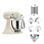 KitchenAid 4,8 L 5KSM175 Artisan Küchenmaschine Pastalover mit 3-in-1 Nudelvorsatz-Crème