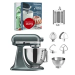 KitchenAid 4,8 L 5KSM175 Artisan Küchenmaschine Pastalover mit 3-in-1 Nudelvorsatz-Juniper (Wacholder)