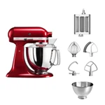 KitchenAid 4,8 L 5KSM175 Artisan Küchenmaschine Pastalover mit 3-in-1 Nudelvorsatz-Liebesapfel Rot