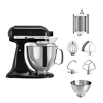 KitchenAid 4,8 L 5KSM175 Artisan Küchenmaschine Pastalover mit 3-in-1 Nudelvorsatz-Onyx Schwarz