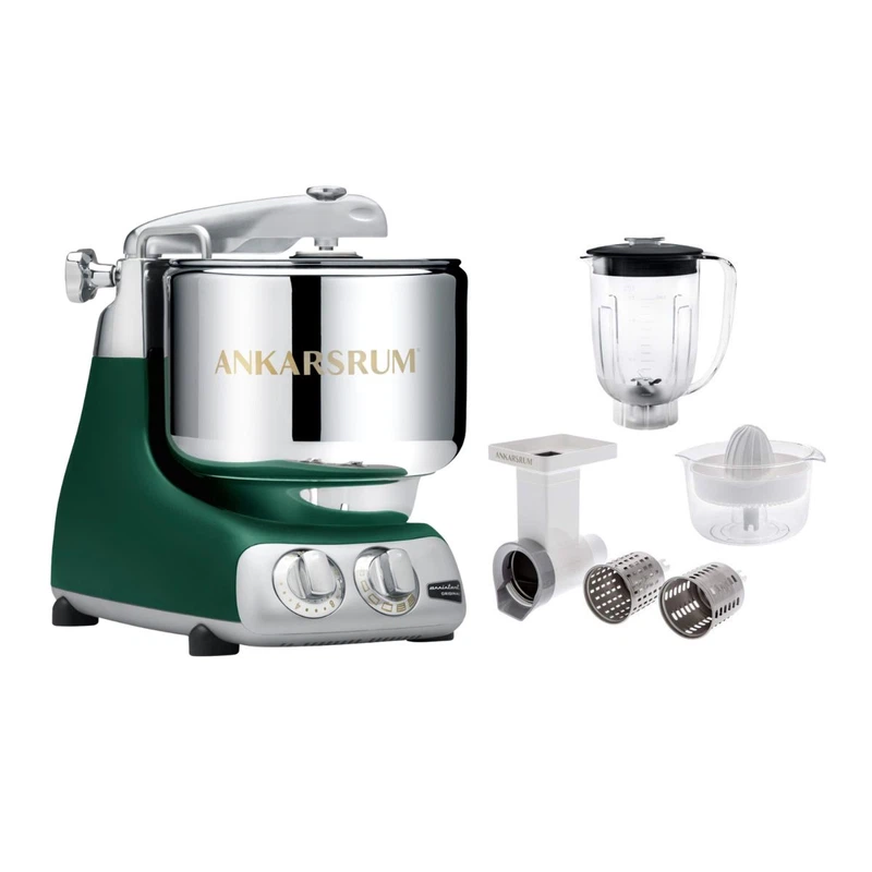 Ankarsrum Paket Beginnerset mit Go Green Zubehörset-Forest Green