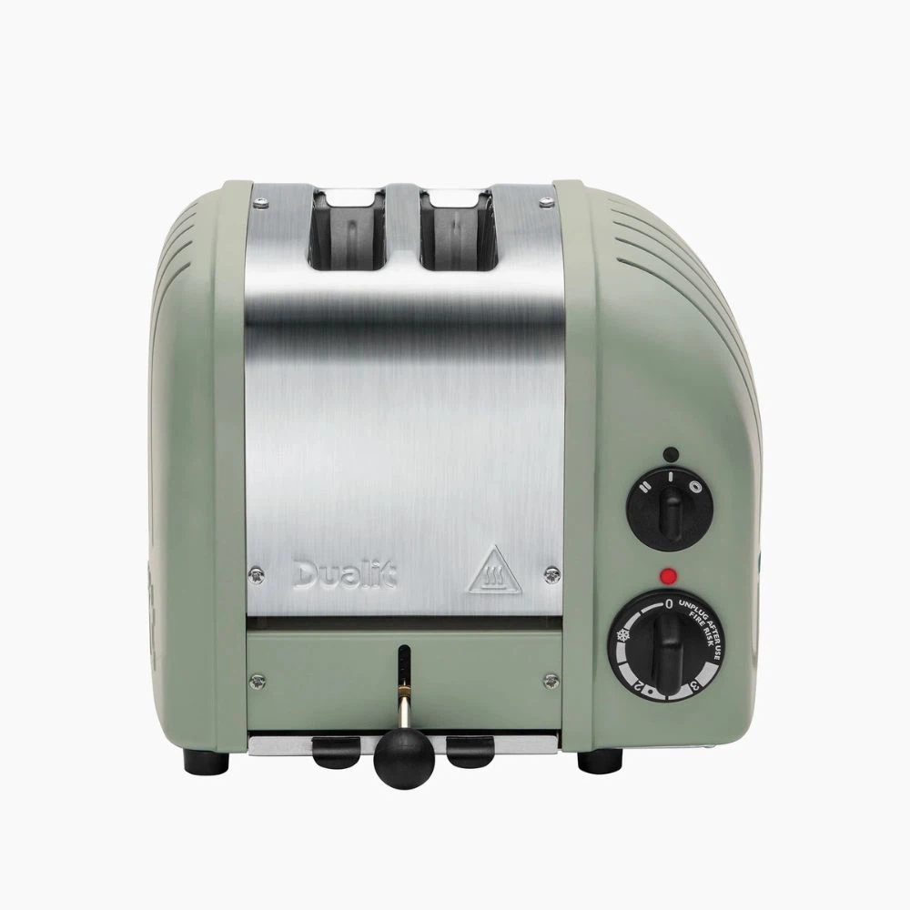 Dualit Toaster Paket 1, 2er Toaster mit Brötchenaufsatz-Sage green