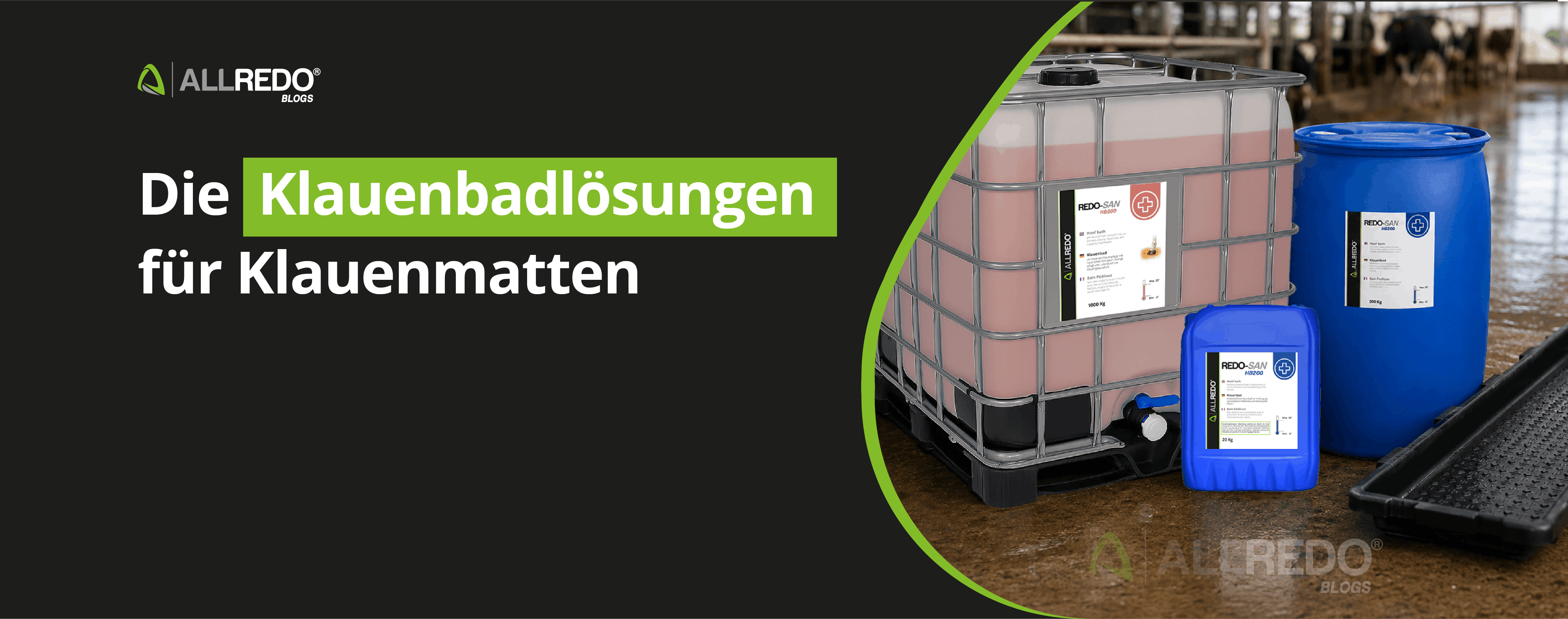 Die  Klauenbadlösungen für Klauenmatten