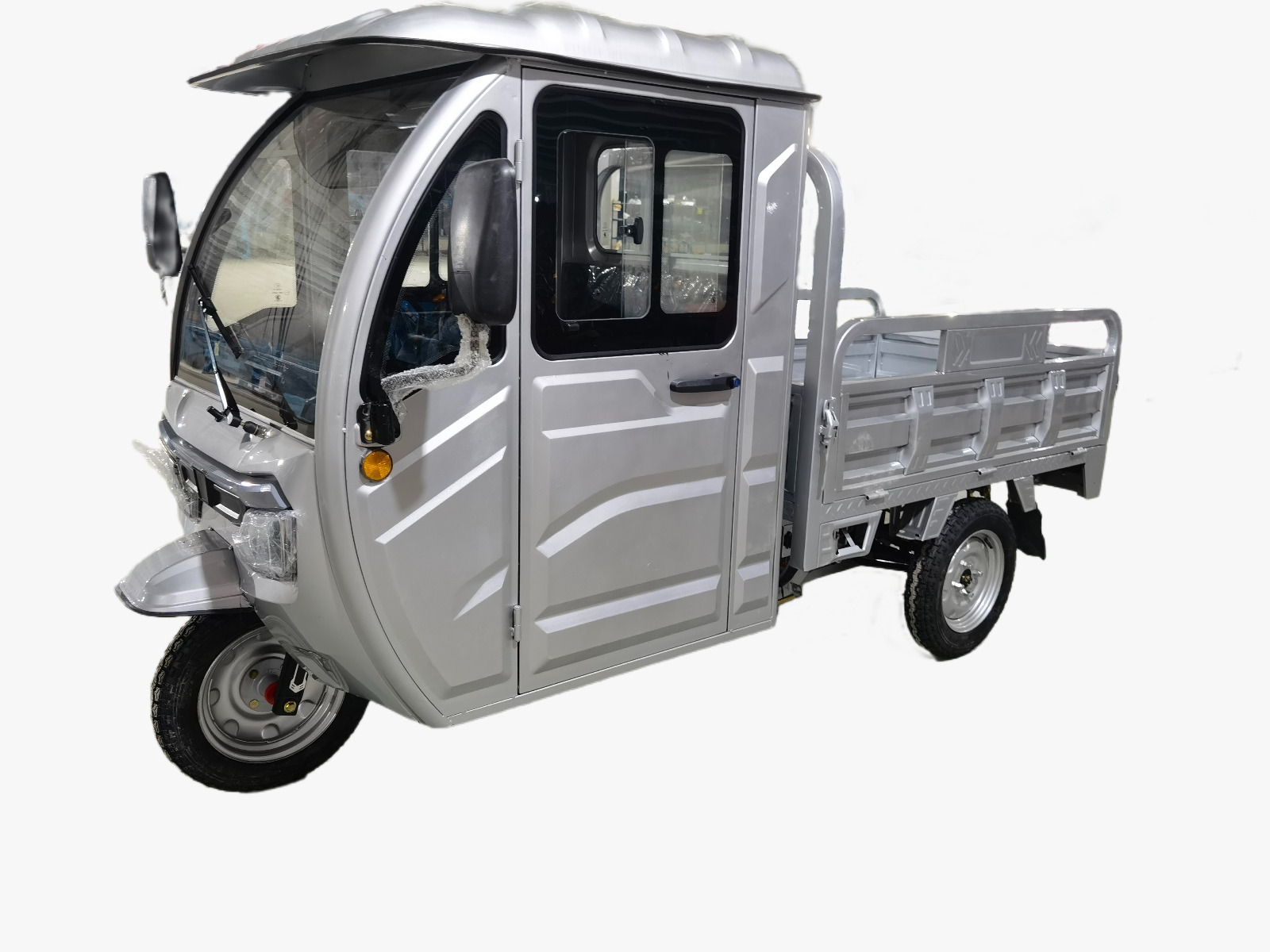 { Cargo Volt Elektro Lastenrad Lasten-Dreirad Voll-Kabine Pritsche 45km/h 72V }