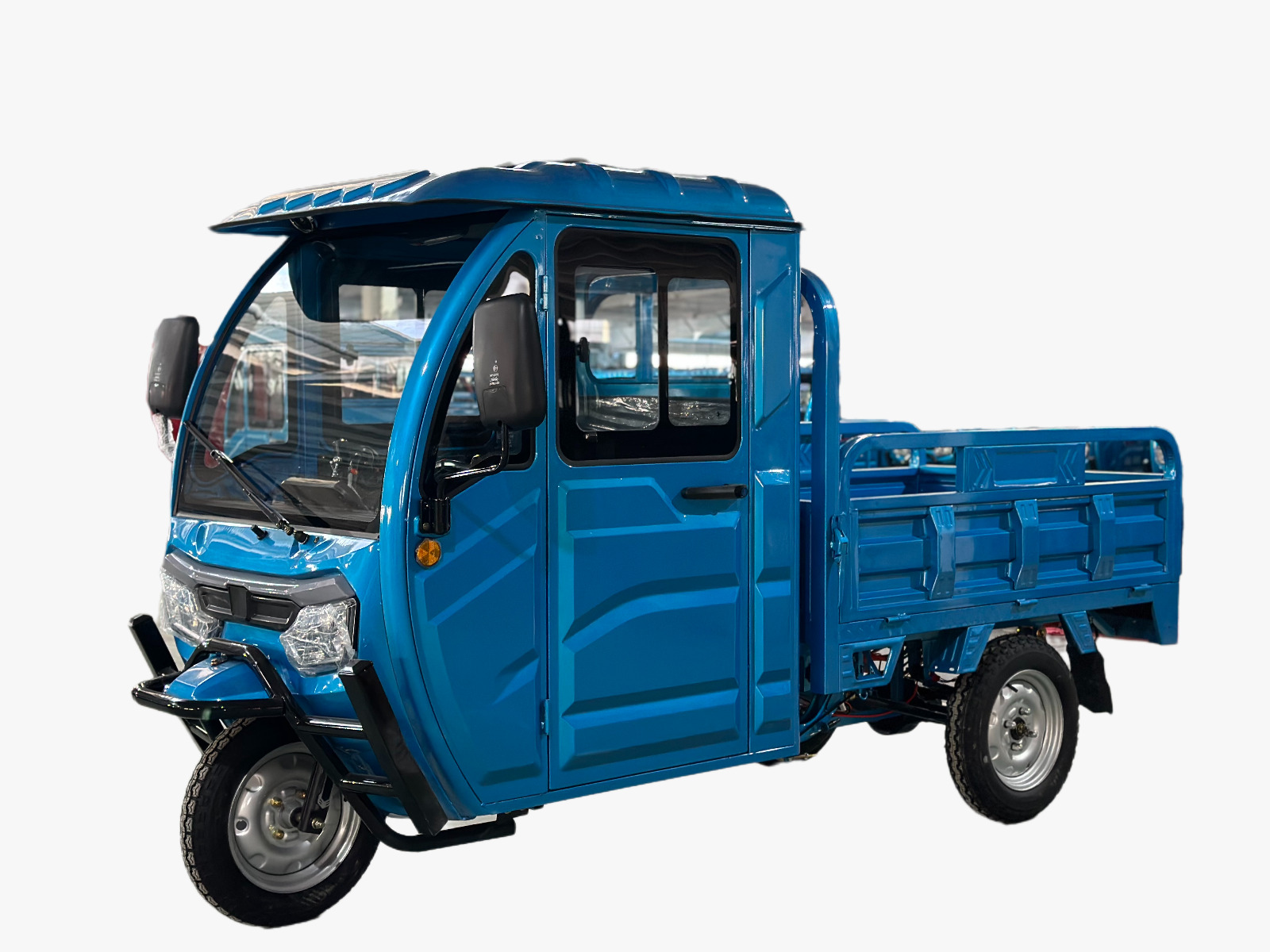 { Cargo Volt Elektro Lastenrad Lasten-Dreirad Voll-Kabine Pritsche 45km/h 72V }