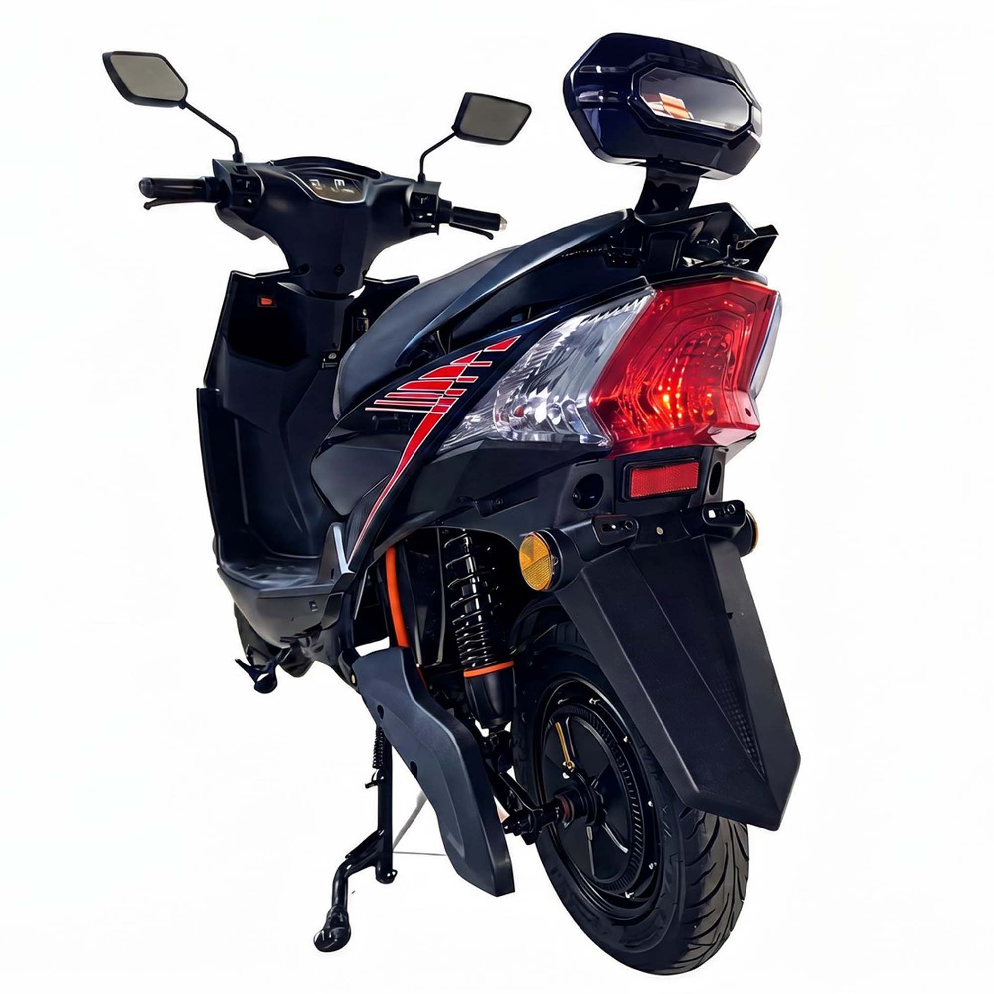 { Elektro-Roller Dragon 45kmh Lithium-Ionen Akku 2kW 65km mit Straßenzulassung }