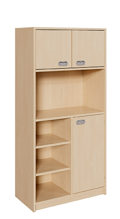 Schrank mit Türen, Höhe 160 cm, Farbe wählbar