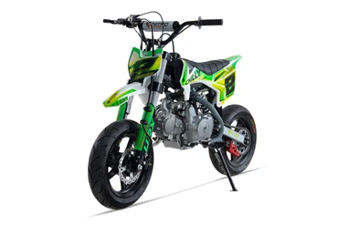 Nitro Motors 125cc Dirtbike CHILLY UX URX 12/12 Kick und E-Start, Farbe: Grün