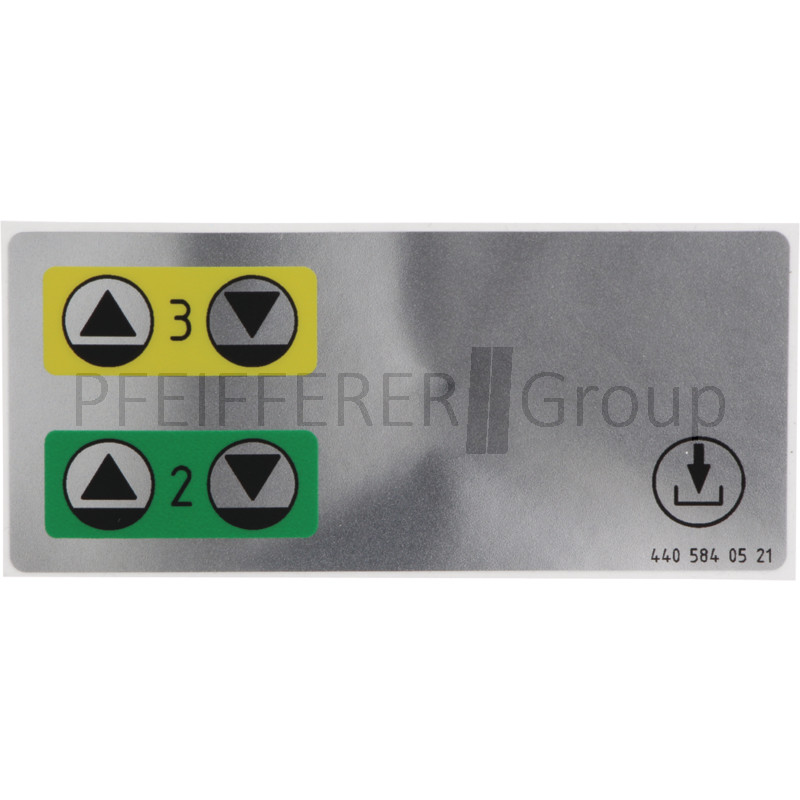 Aufkleber Hydraulikanschlüsse vorne für Unimog Trac 65/70 700 800 900