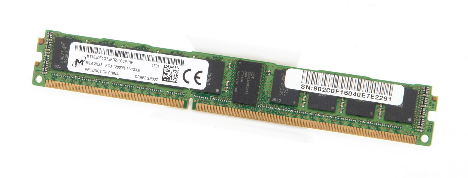 メモリー Micron 8GB DDR3 ECC Registered RAM Micron 8GB DDR3 RAM module | Servershop24