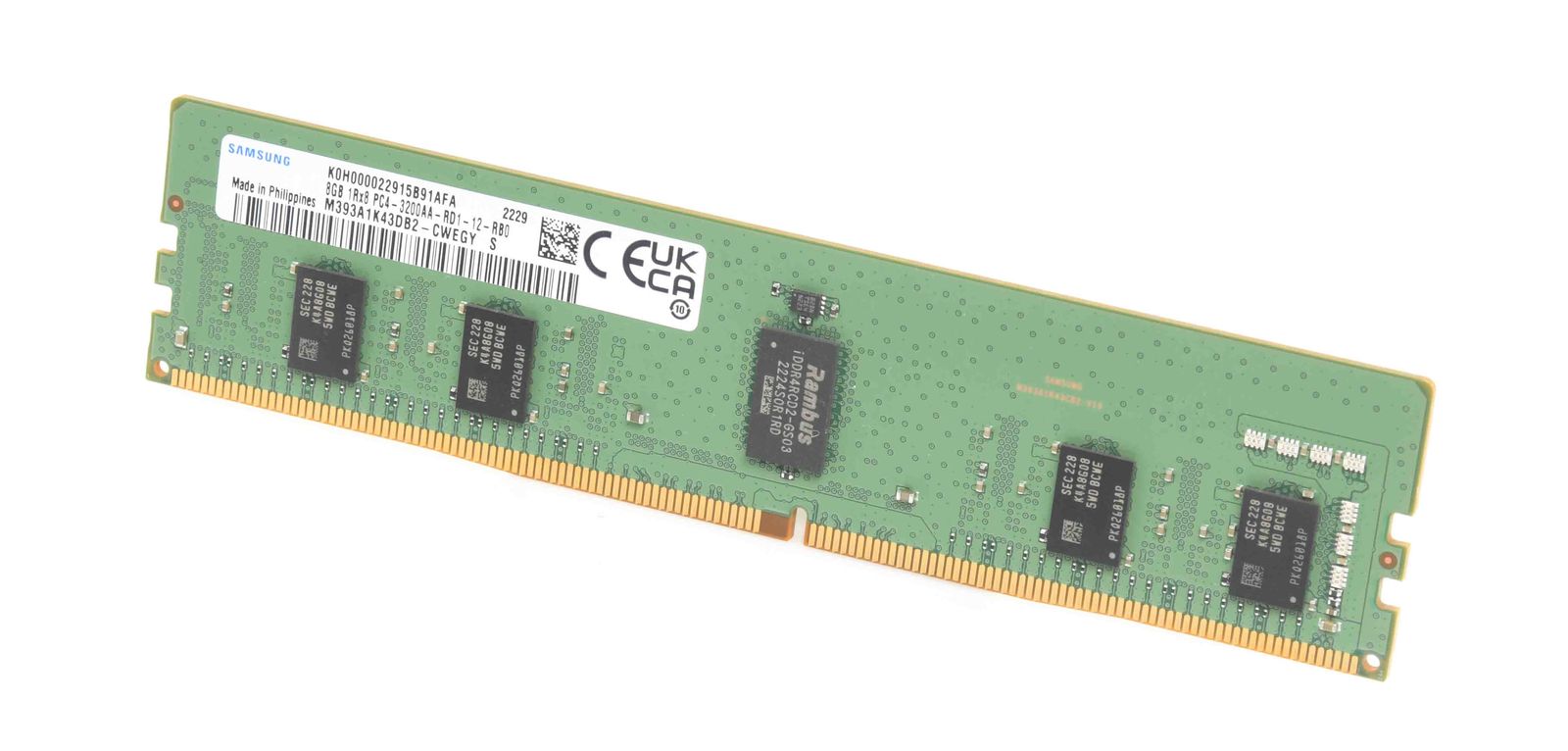 SAMSUNG 8GB 1Rx8 DDR4 RAM | Servershop24