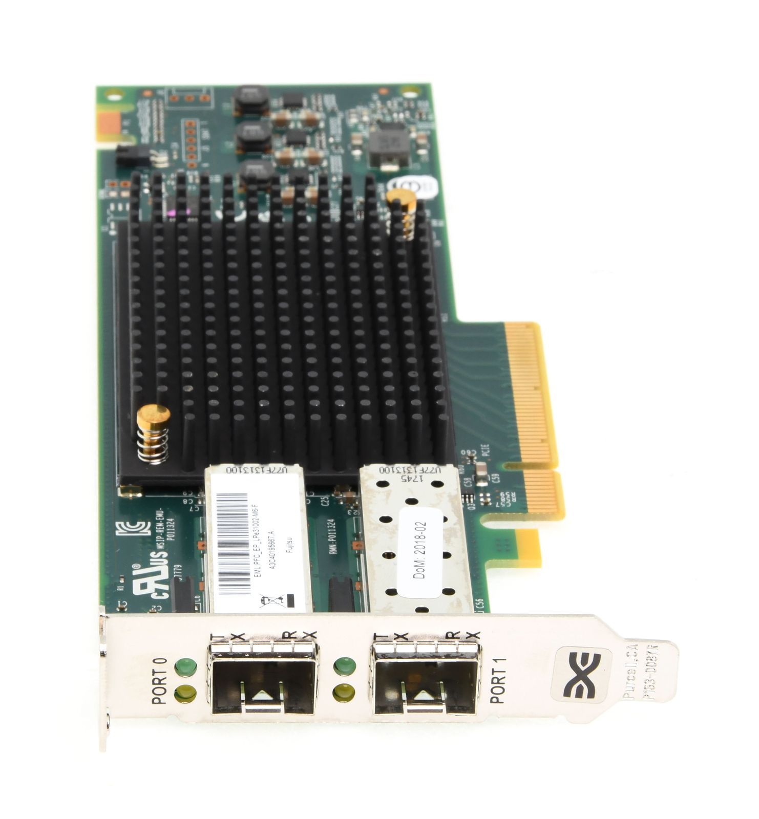専用2 富士通 Emulex LPe31002-M6-F Dual Port 16Gb Fibre Channel HBA