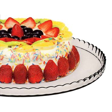 Pasabahce Patisserie Servierteller - Rund 322 mm, Durchmesser: 322 mm