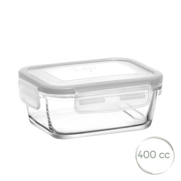 LAV Fresco Glasbehälter mit Deckel - 400 ml (13 1/2 oz)