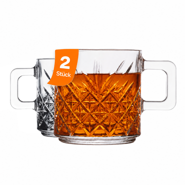 Pasabahce Timeless Mug mit Henkel, Kapazität: 195ml