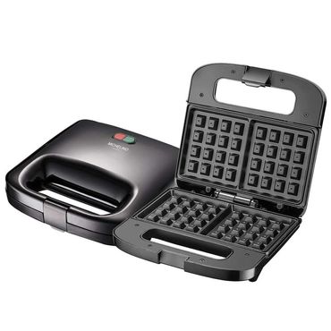 Michelino Waffeleisen Eckig, Farbe: Schwarz
