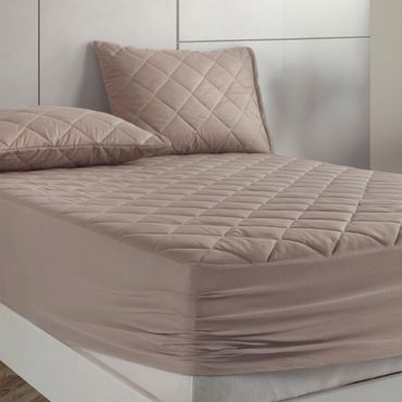 Nordic Schiller Gesteppt Wasserdichte Spannbettlakenartige Matratzenauflage, Farbe: Beige