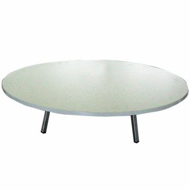 Schäfer Klapptisch Ø 90 cm Rund - Vielseitig und Platzsparend (79cm, 80cm, 90cm Durchmesser), Durchmesser: 90cm, Farbe: Hellbraun