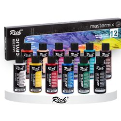 RICH MASTERMIX Acrylfarben-Set 12 Farben - 60 ml RICH MASTERMIX Acrylfarben-Set 12 Farben - 60 ml