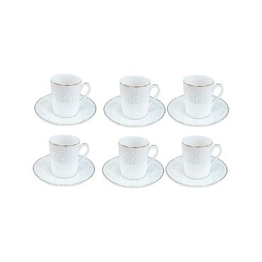 Schäfer Home 12-tlg. Kaffee-Set Rund mit Unterteller, Volumen: 80ml