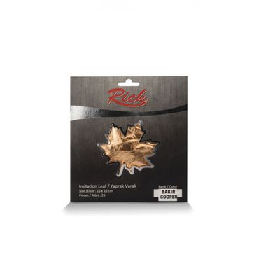 Rich Imitation Leaf 25 Sheets (16x16cm) - Gold, Silber, Kupfer alt-