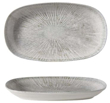 GÜRAL Arnim EO Professional ovaler Teller, Bone Porzellan, 24x14cm, creme