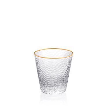 Wilmax Gold Rim Glas 300 ml Borosilikatglas Transparent WL-888632/A, Volumen: 300ml
