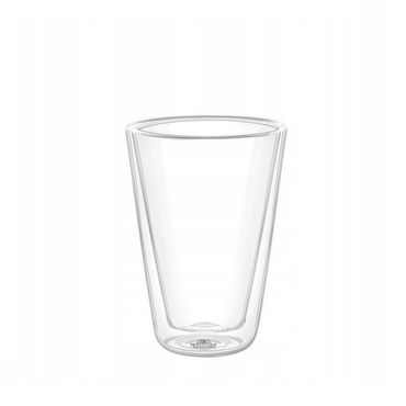 Wilmax Doppelwandiges Glas 300 ml Transparent WL-888705/A, Volumen: 250ml