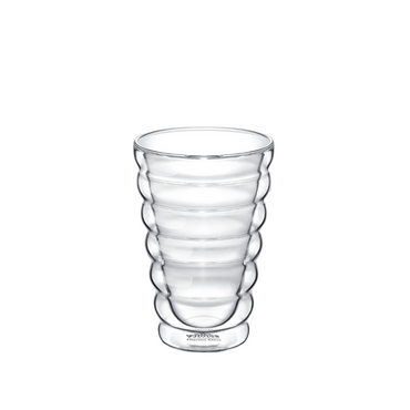 Wilmax Doppelwandiger Thermoglas Becher Transparent , Volumen: 250ml