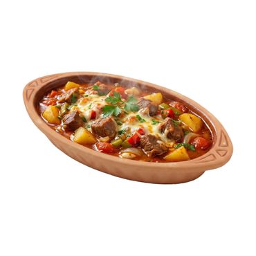Viapot KILIS Medium 600 ml - Innen Braun Glasiert - Terrakotta-Auflaufform - 28×15,5×4,5 cm