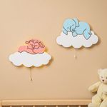 Set-2-Veilleuses-Murales-LED-Elephant-Agneau-sur-Nuages-en-Bois-Peint-a-la-Main.jpg